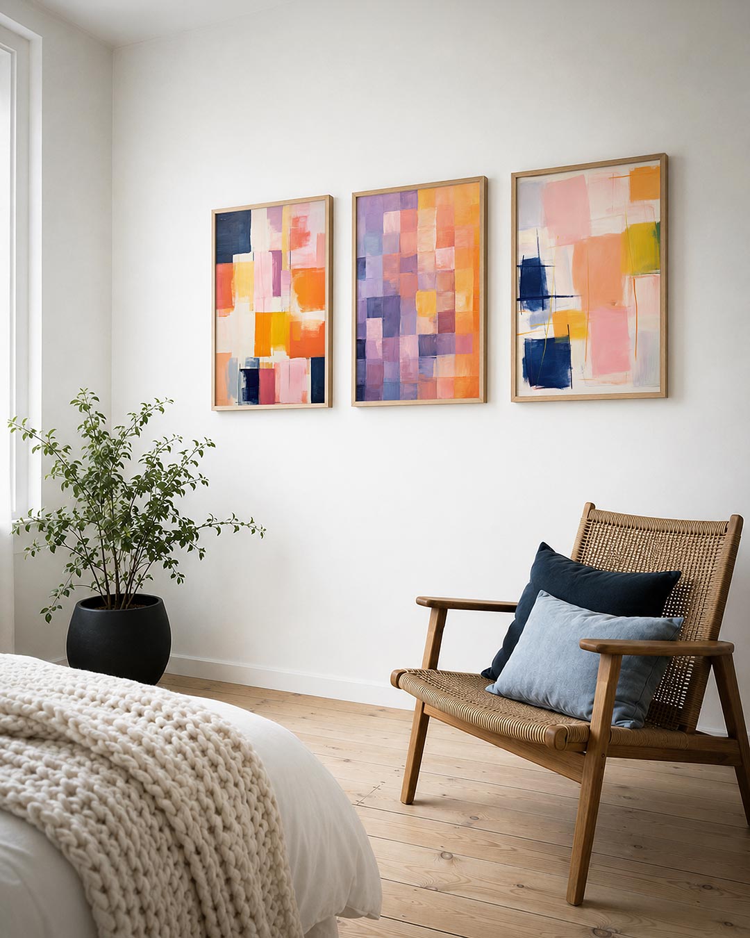 Kleurvlakken ritme Posterset