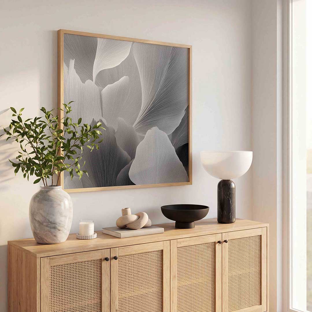Abstracte bladeren Poster