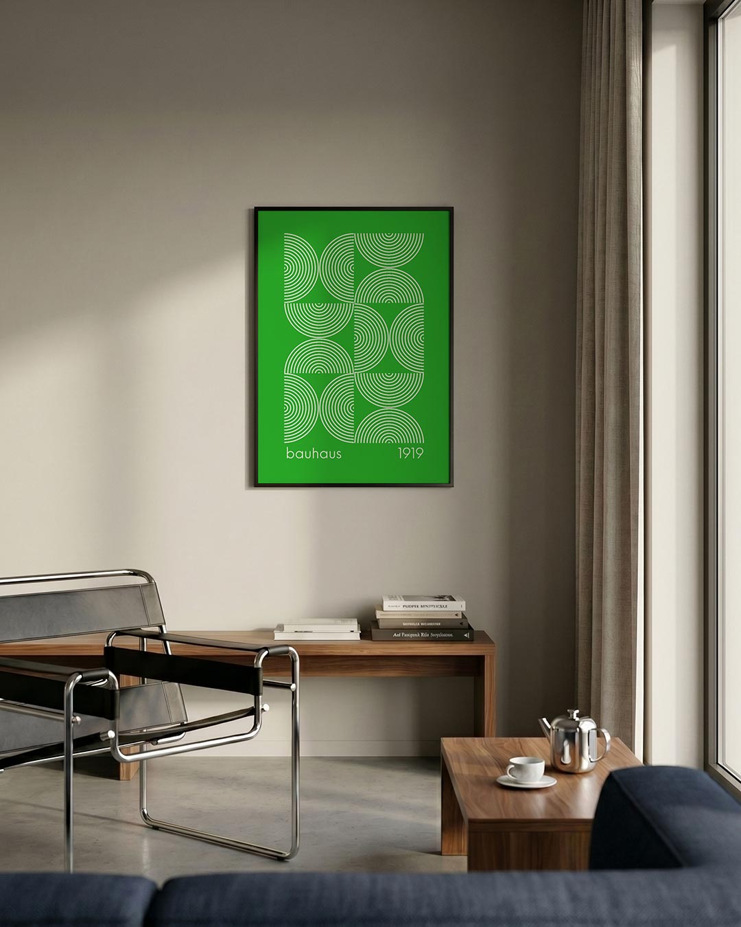 Cirkelpatroon groen Poster