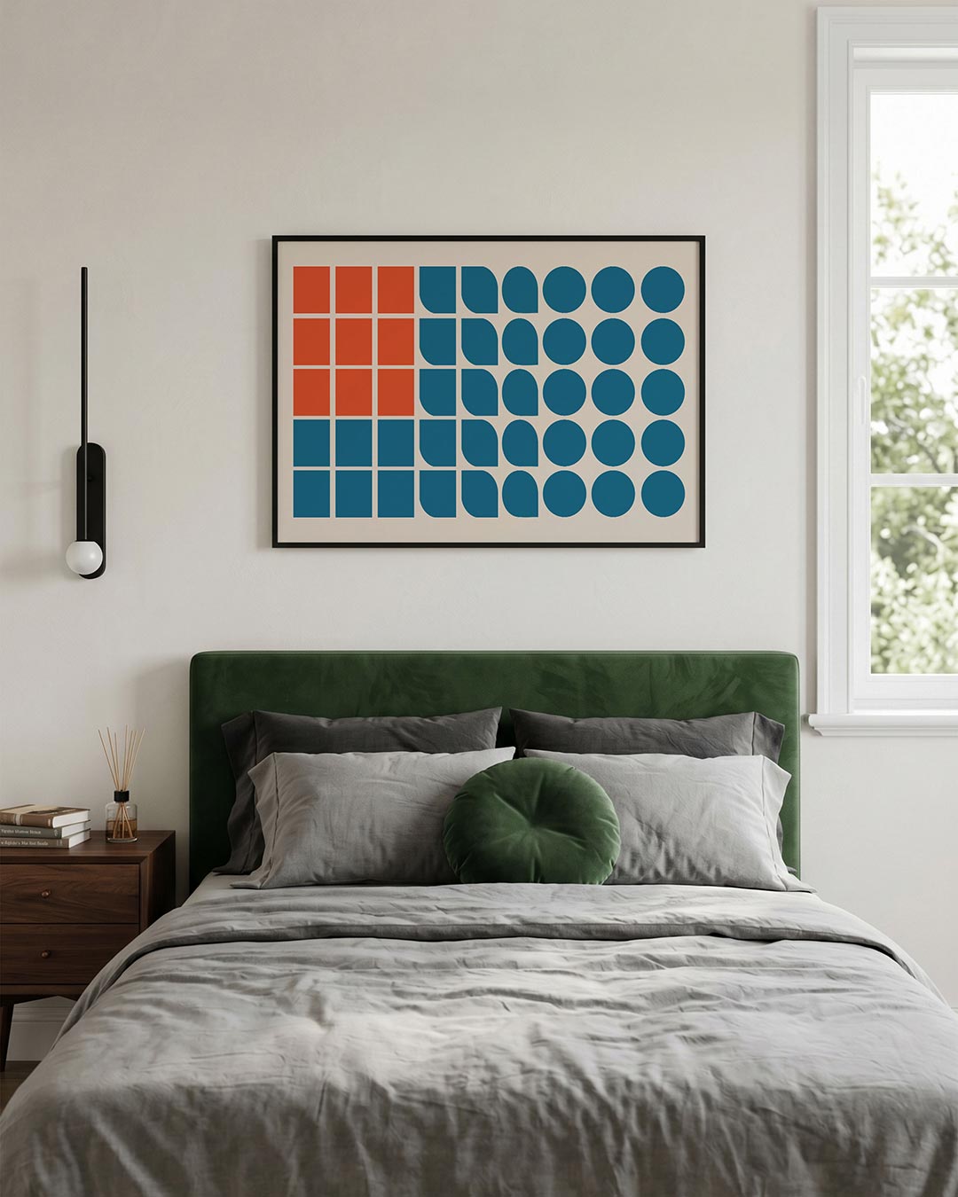 Vormritme en kleur Poster