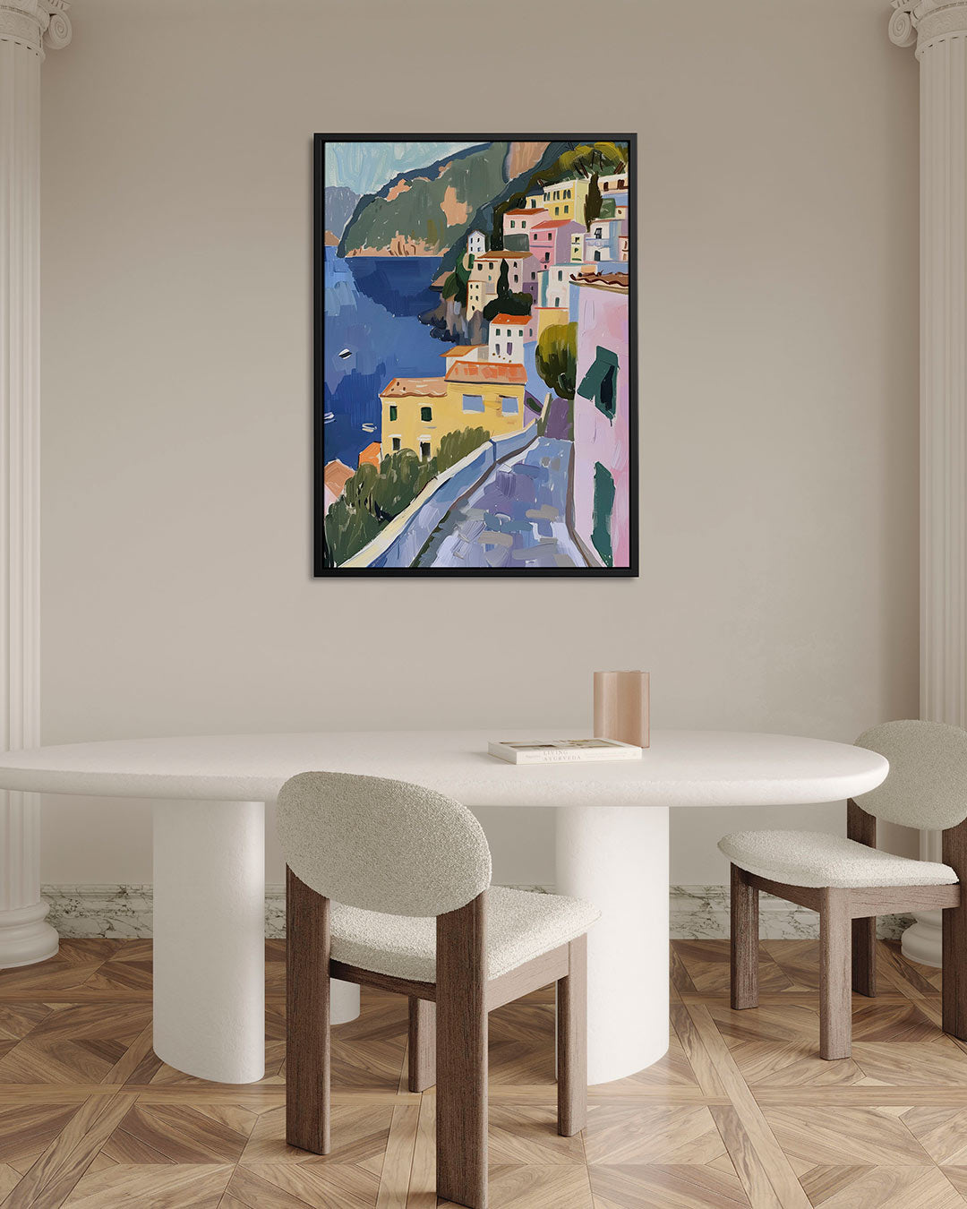 Levendige kustdorp Kunstwerk