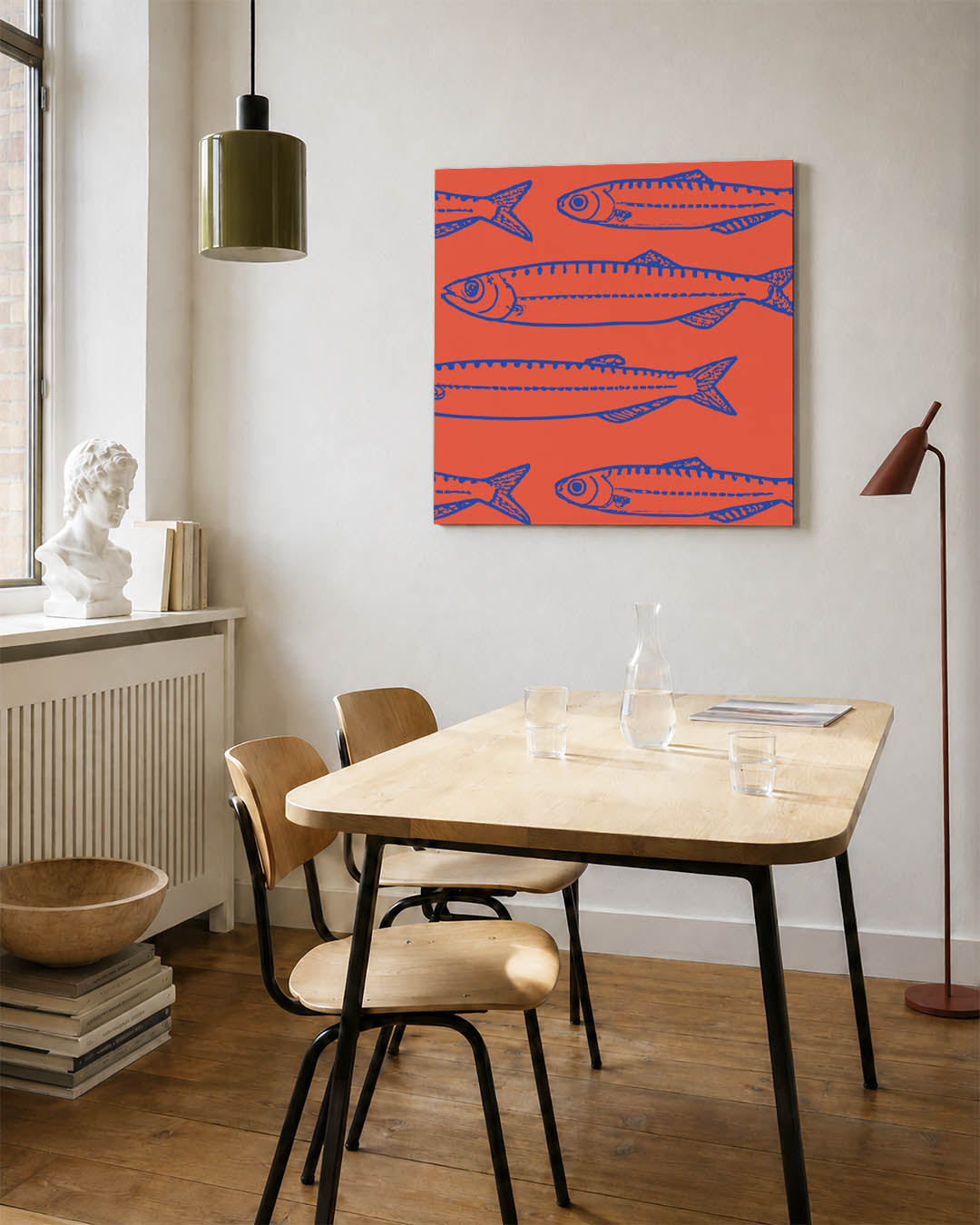 Vissenpatroon Kunstwerk