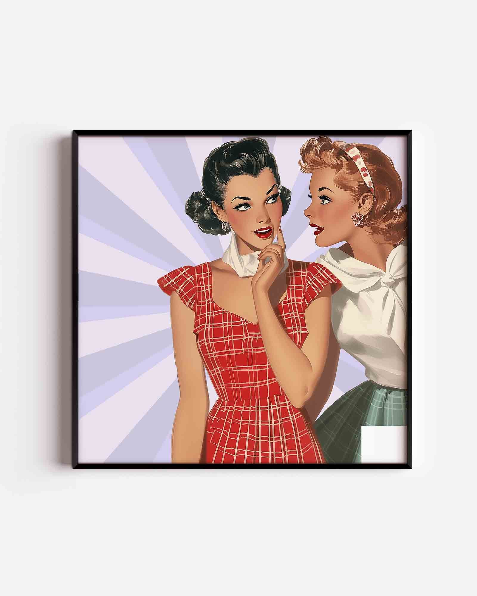 Vintage dames Poster