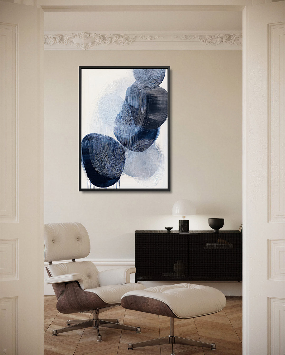 Dynamische cirkelvormen Kunstwerk
