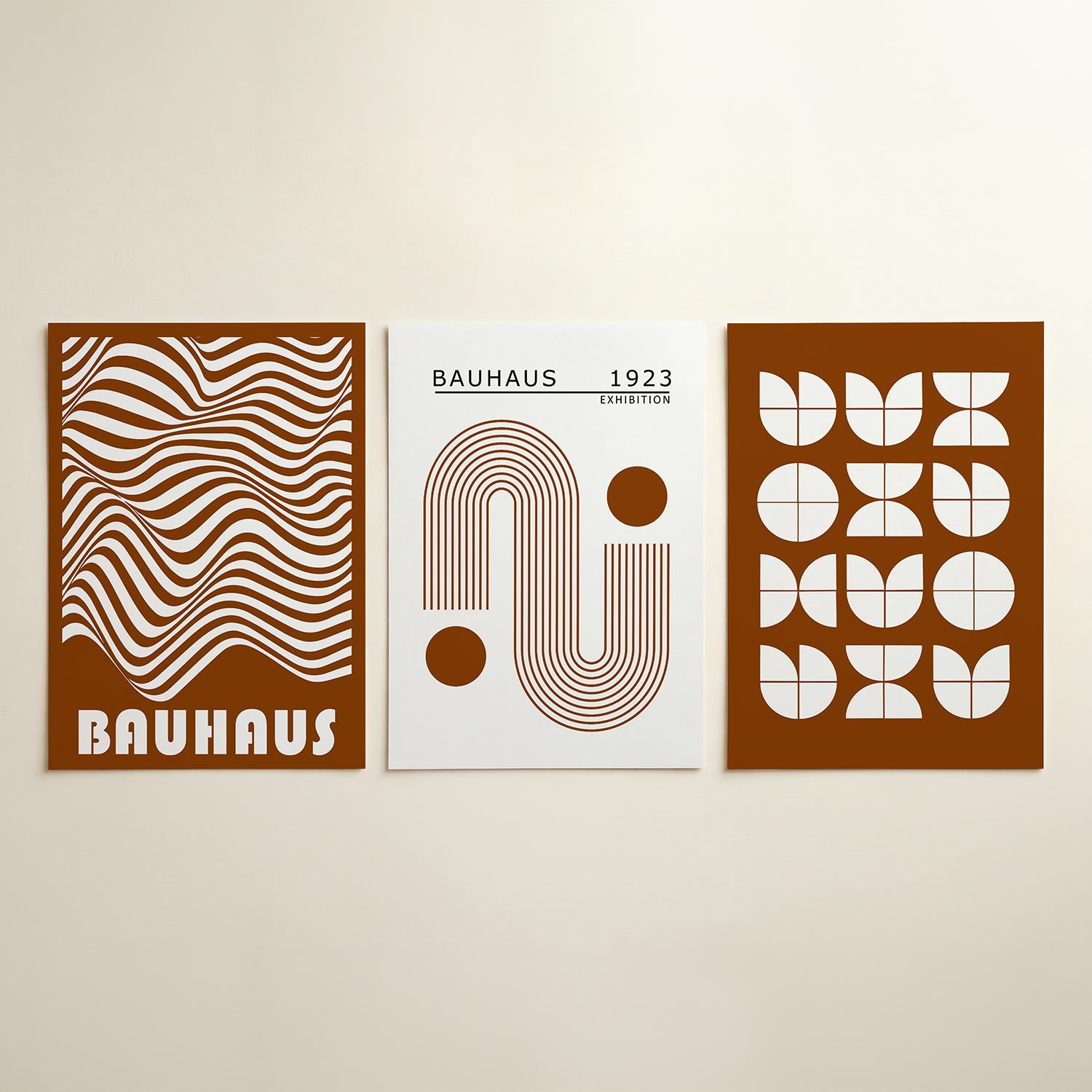 Golvend lijnenspel Posterset