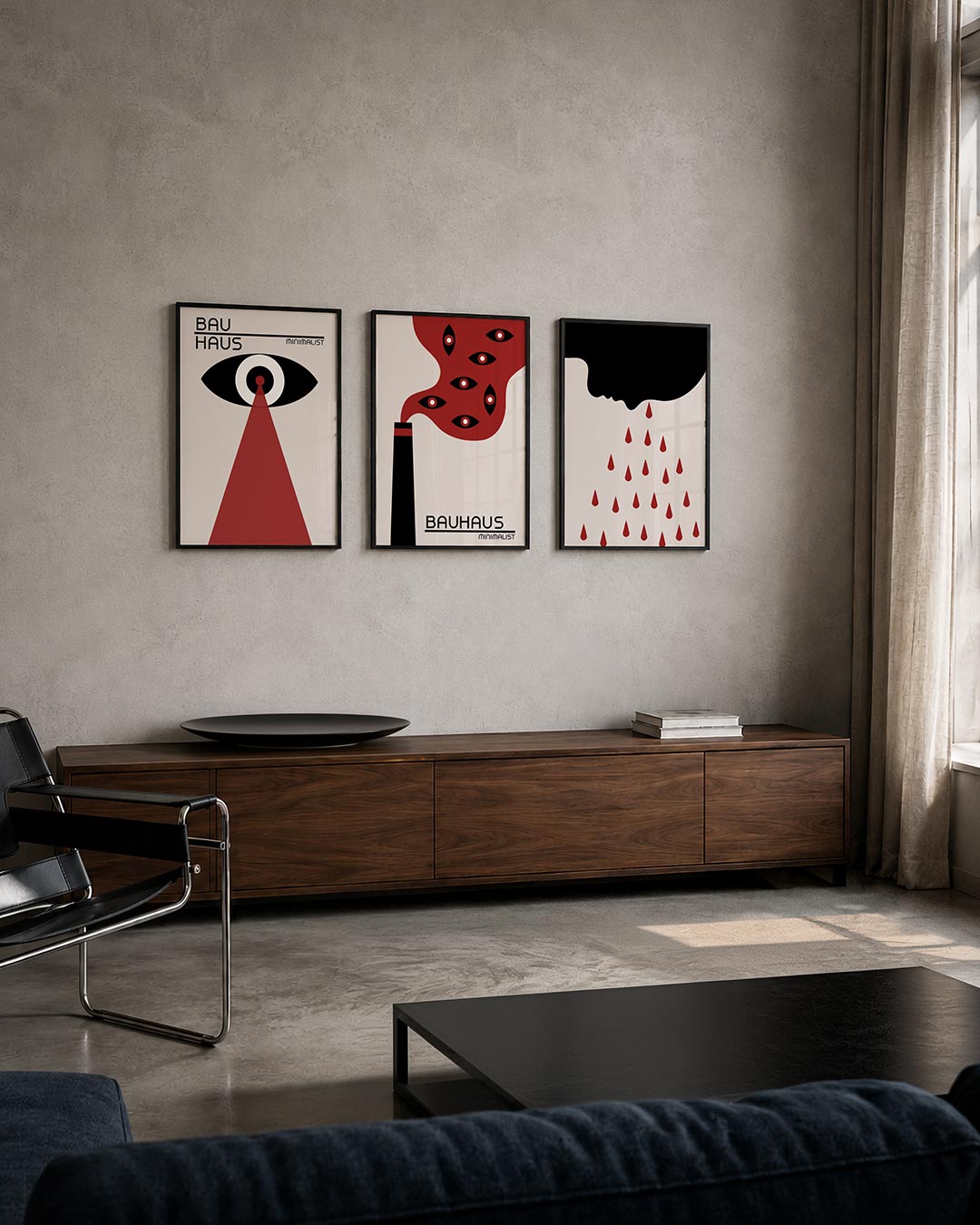 Oog en stralen Posterset