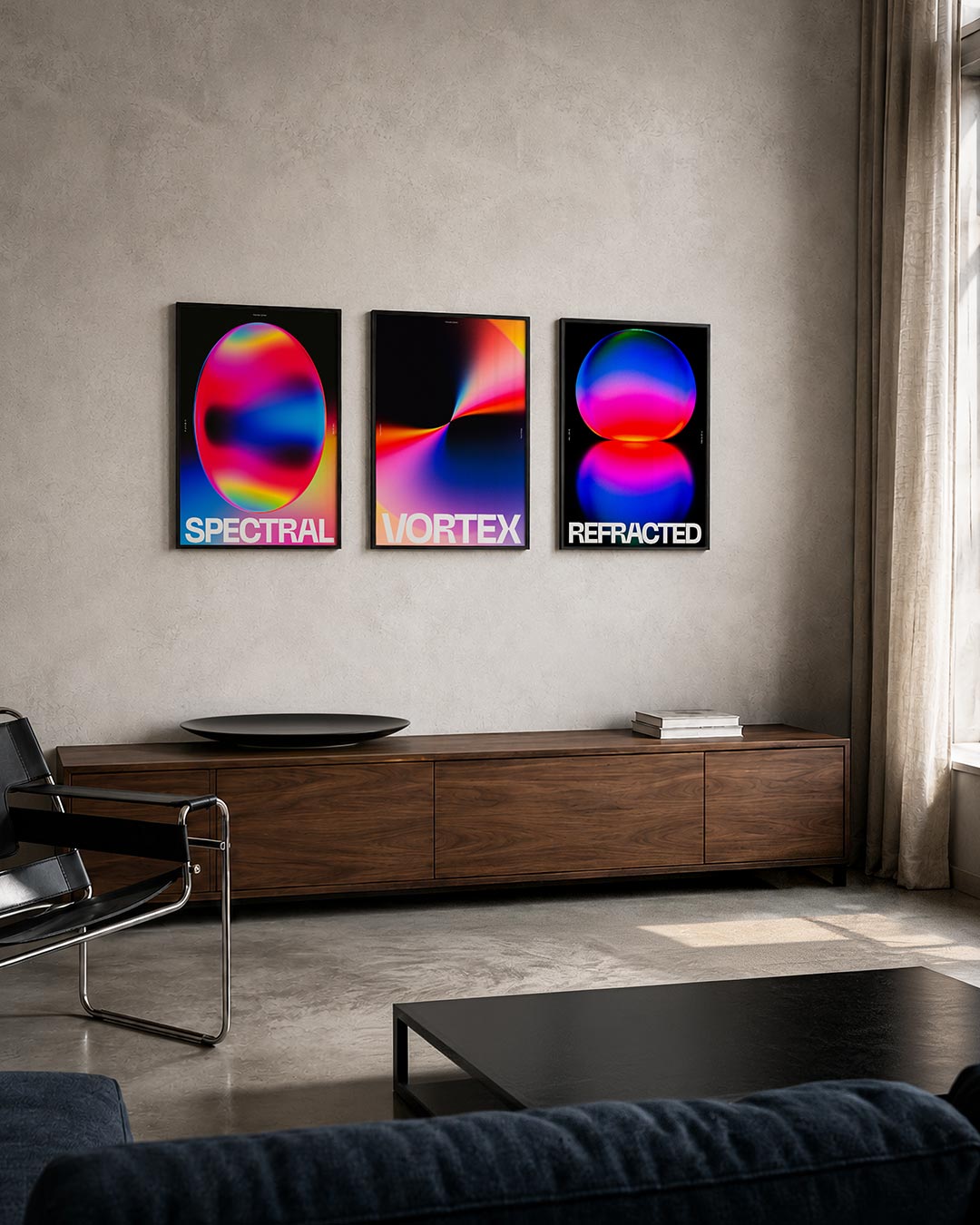 Kleurrijke bol Posterset