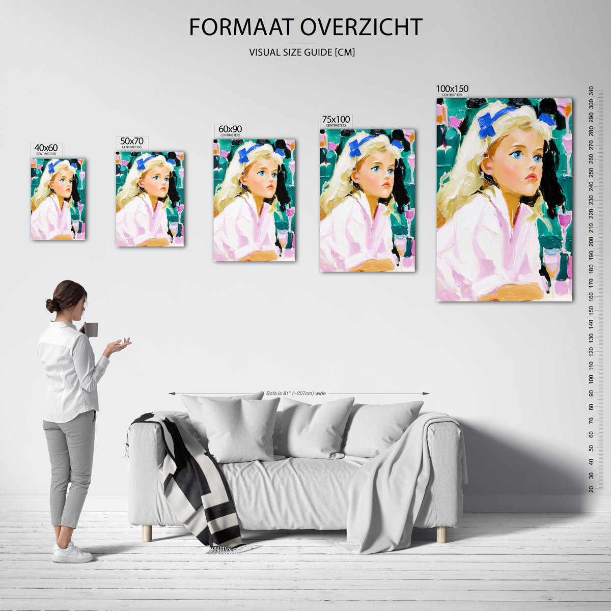Portretstudie Kunstwerk