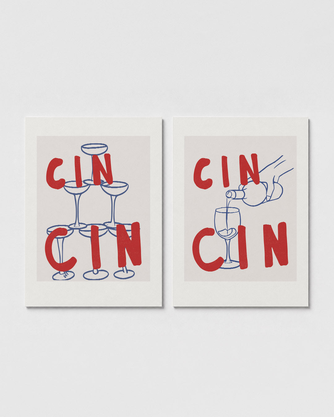 Vormen en letters Posterset