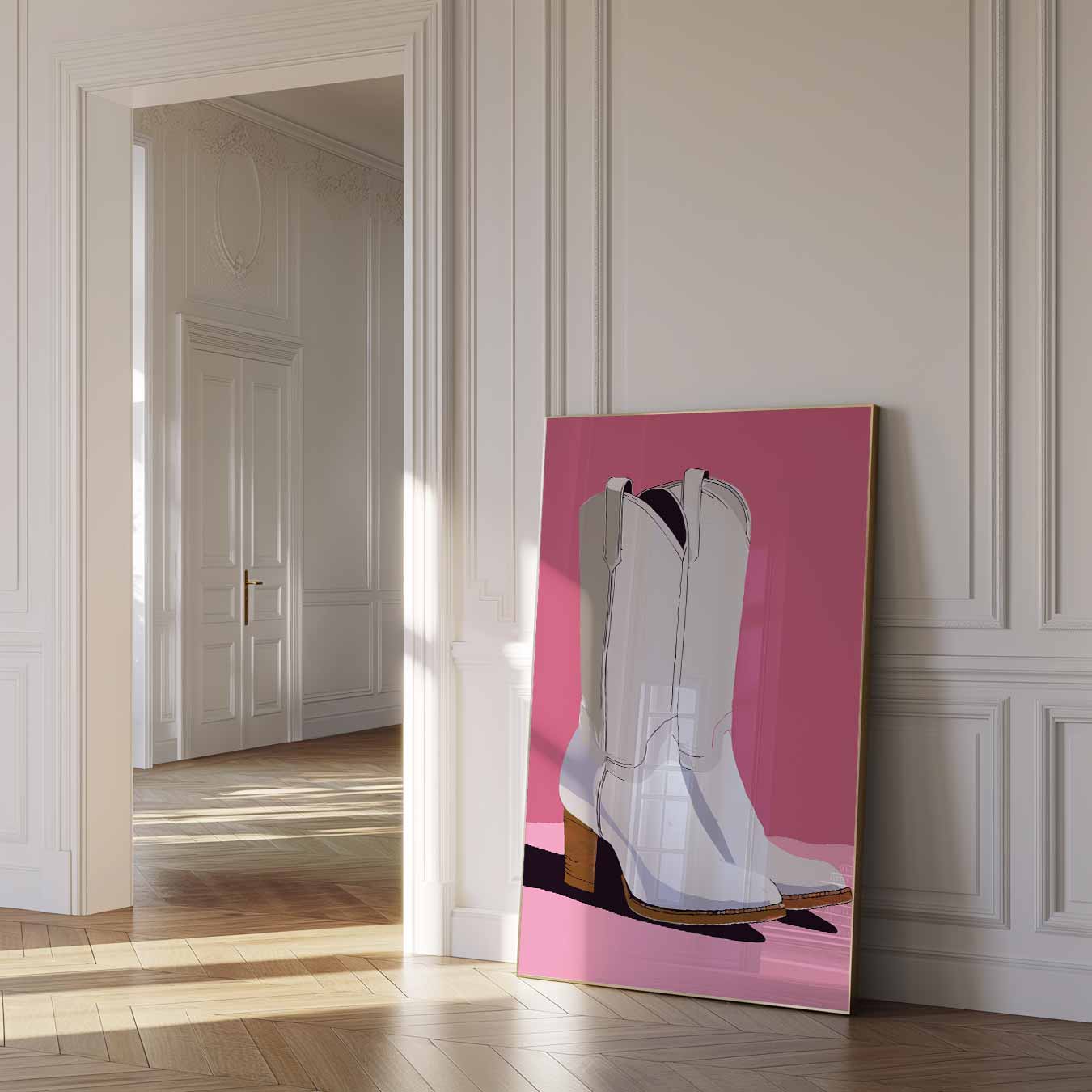 Stijlvolle Cowboylaarzen Poster-WallArtistic