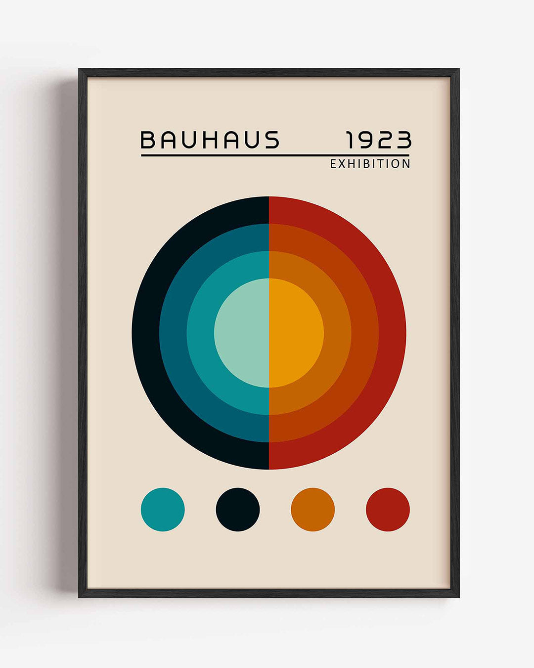 Cirkelvormen en kleur Poster