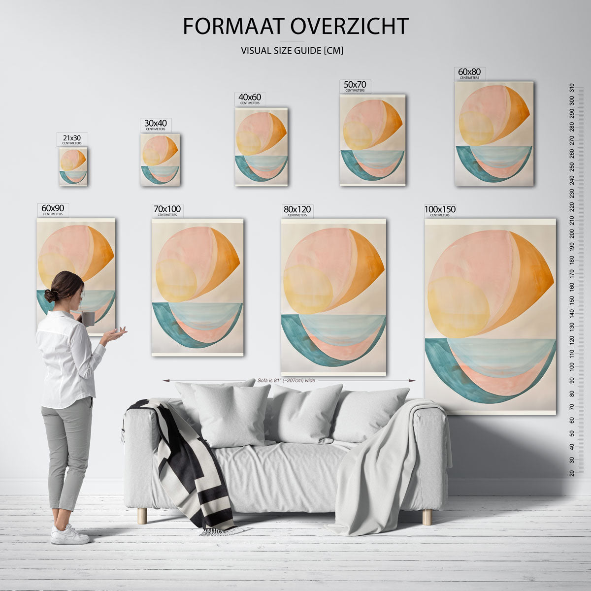 Abstracte vormen Poster