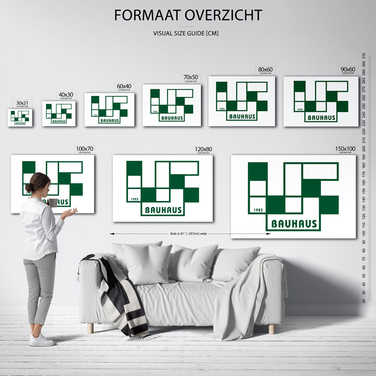 Geometrische vlakverdeling Poster