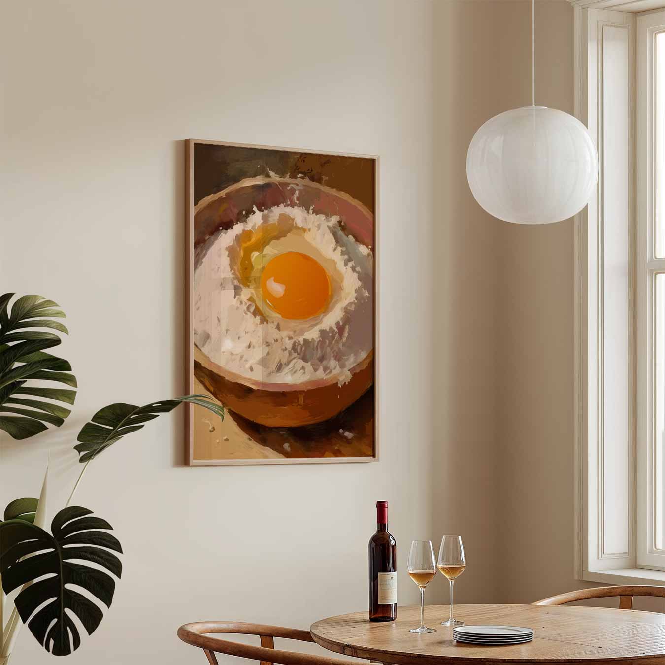 Kunstzinnige Eierdop Schilderij Poster-WallArtistic