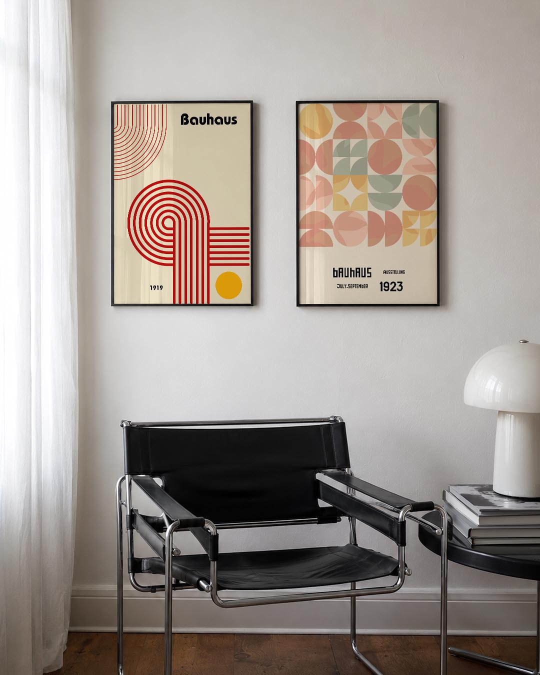 Lijnen en cirkel Posterset