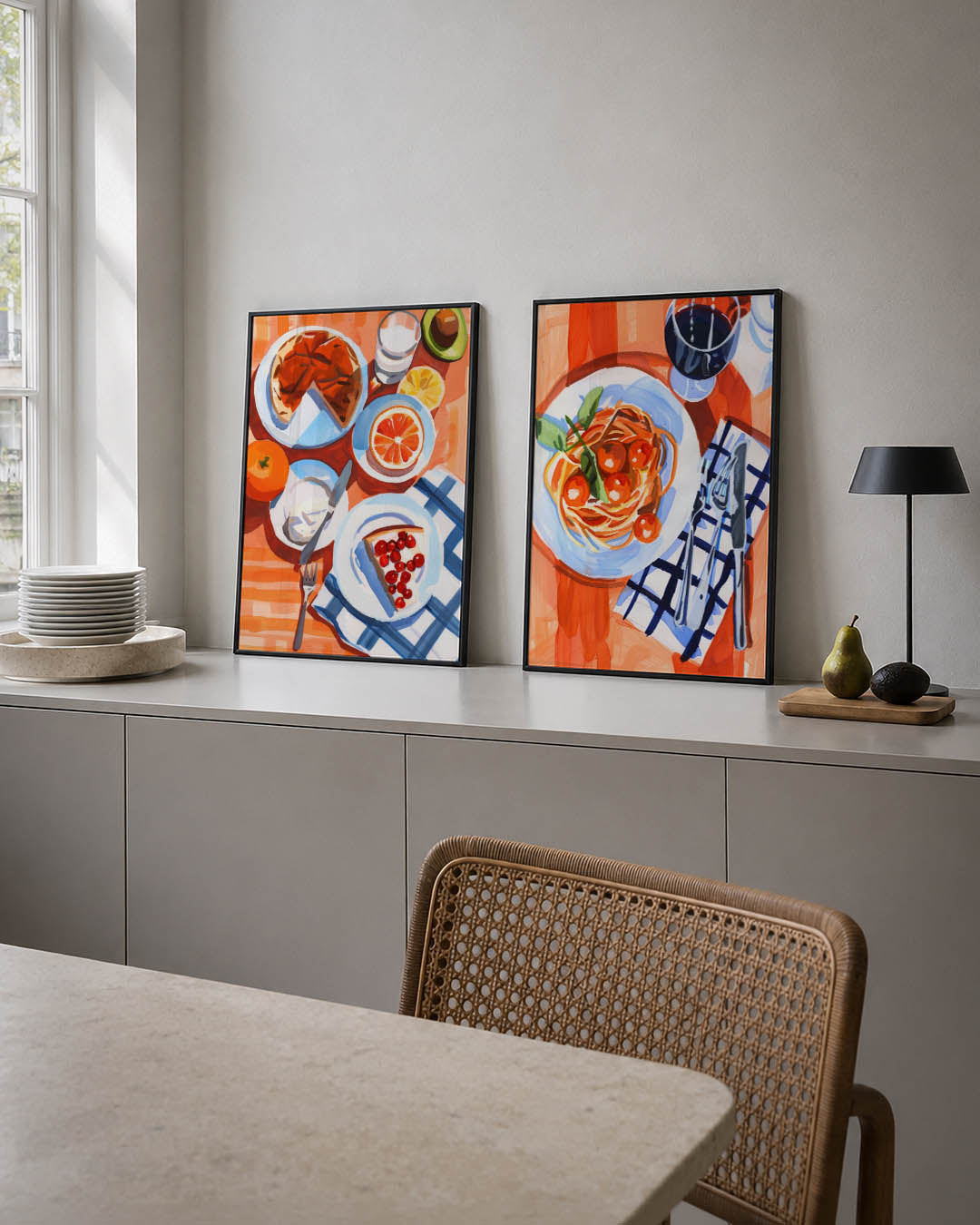 Kleurrijk ontbijt Posterset