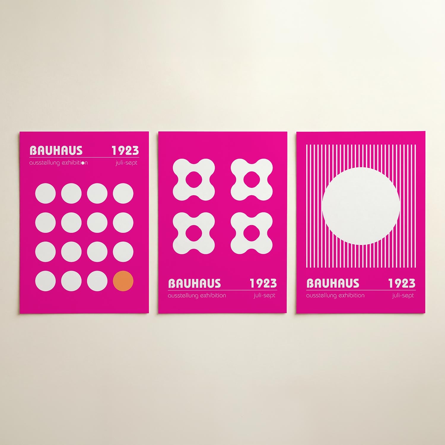 Cirkelpatroon en kleur Posterset