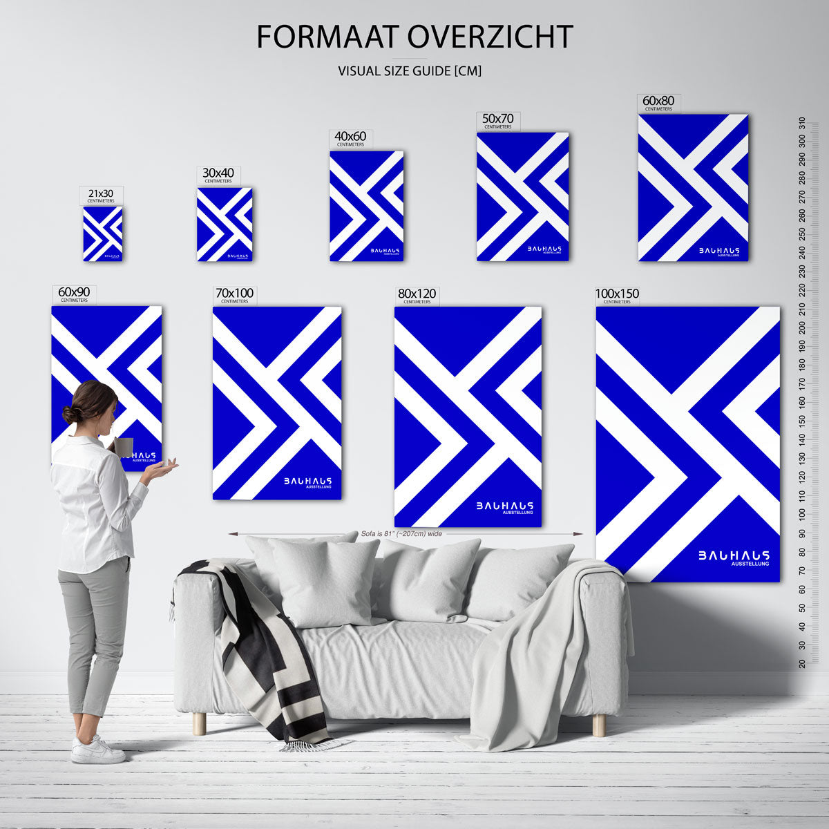 Lijnen en vlakken Poster