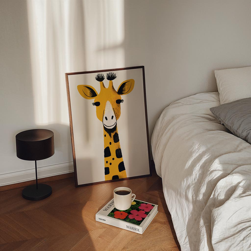 Vrolijke Giraffe Poster-WallArtistic