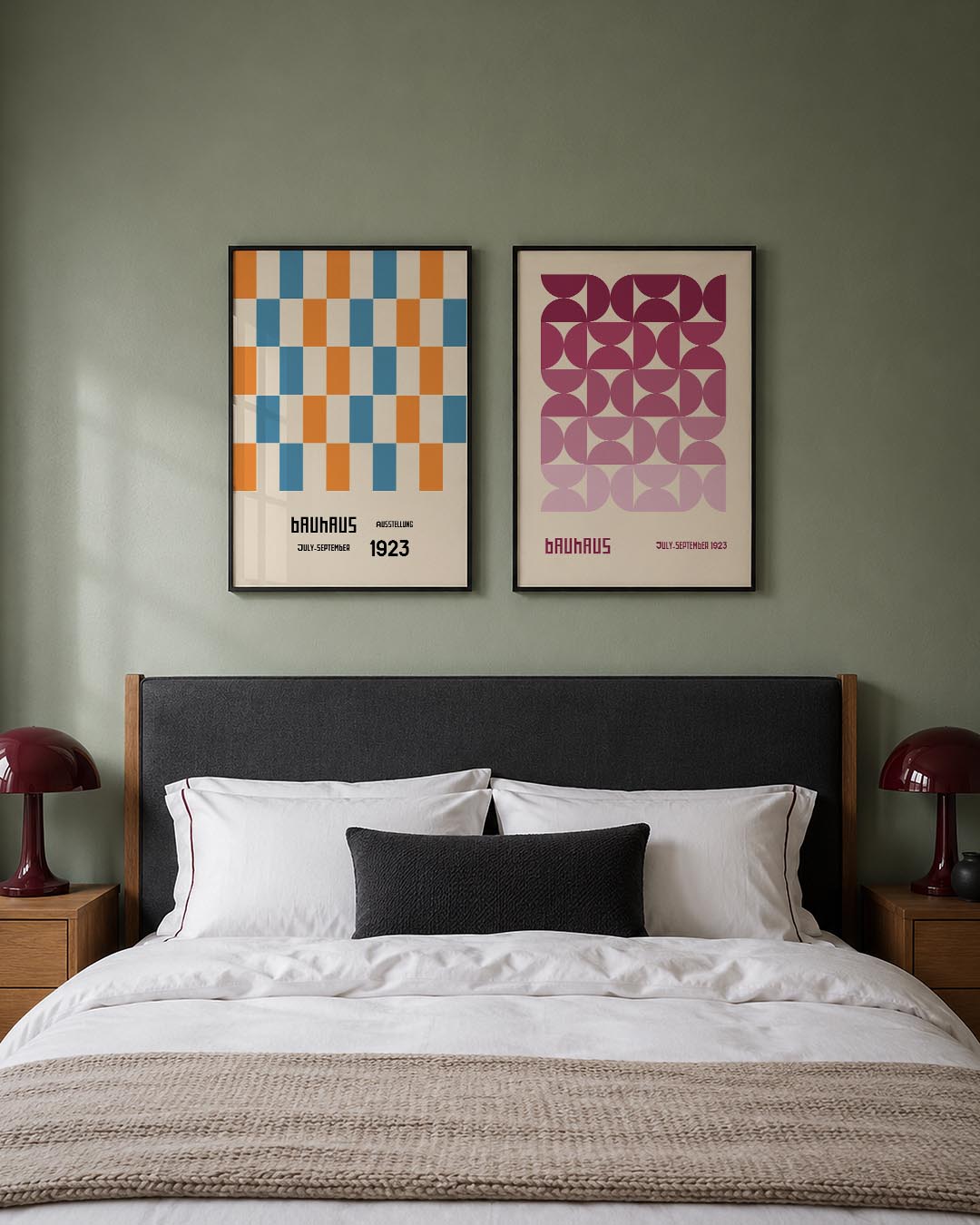 Kleurrijke ruitpatronen Posterset