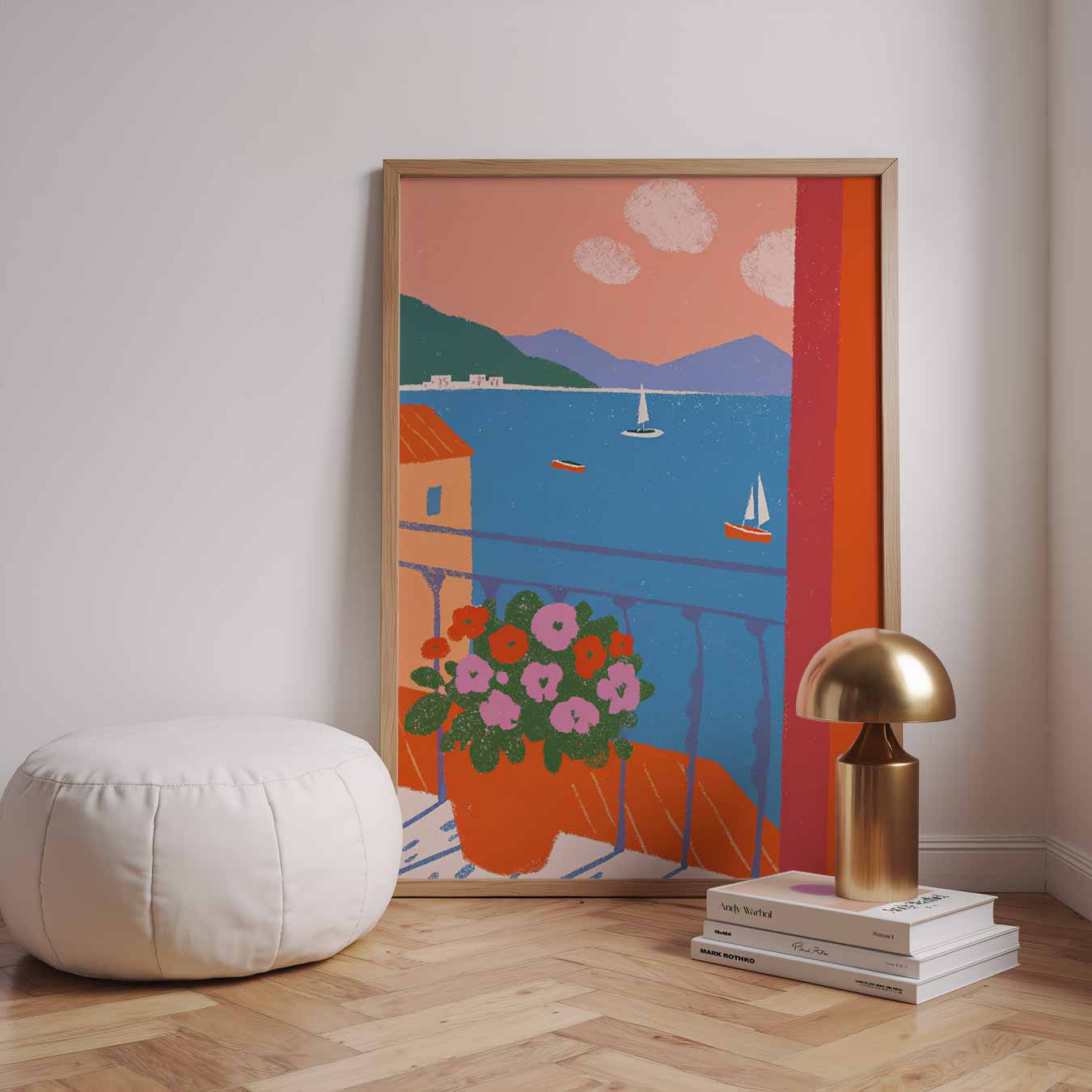 Zomer aan Zee Poster-WallArtistic