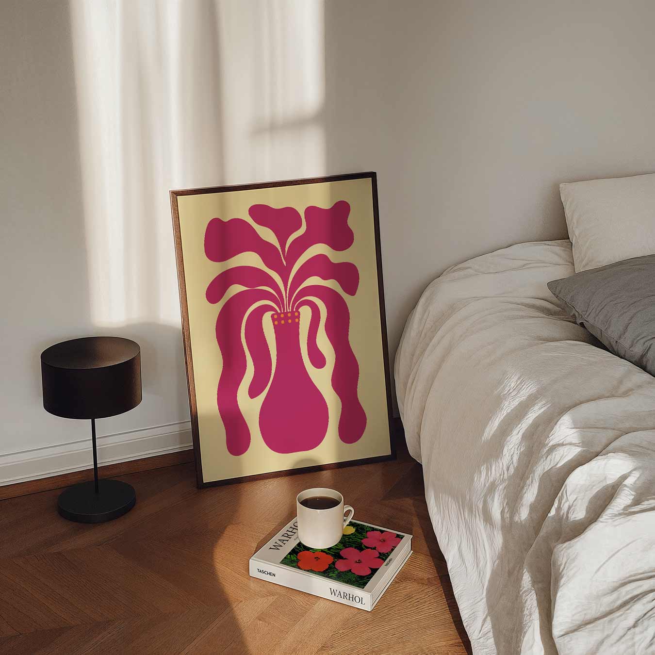 Speelse Vaasvorm Illustratie Poster-WallArtistic
