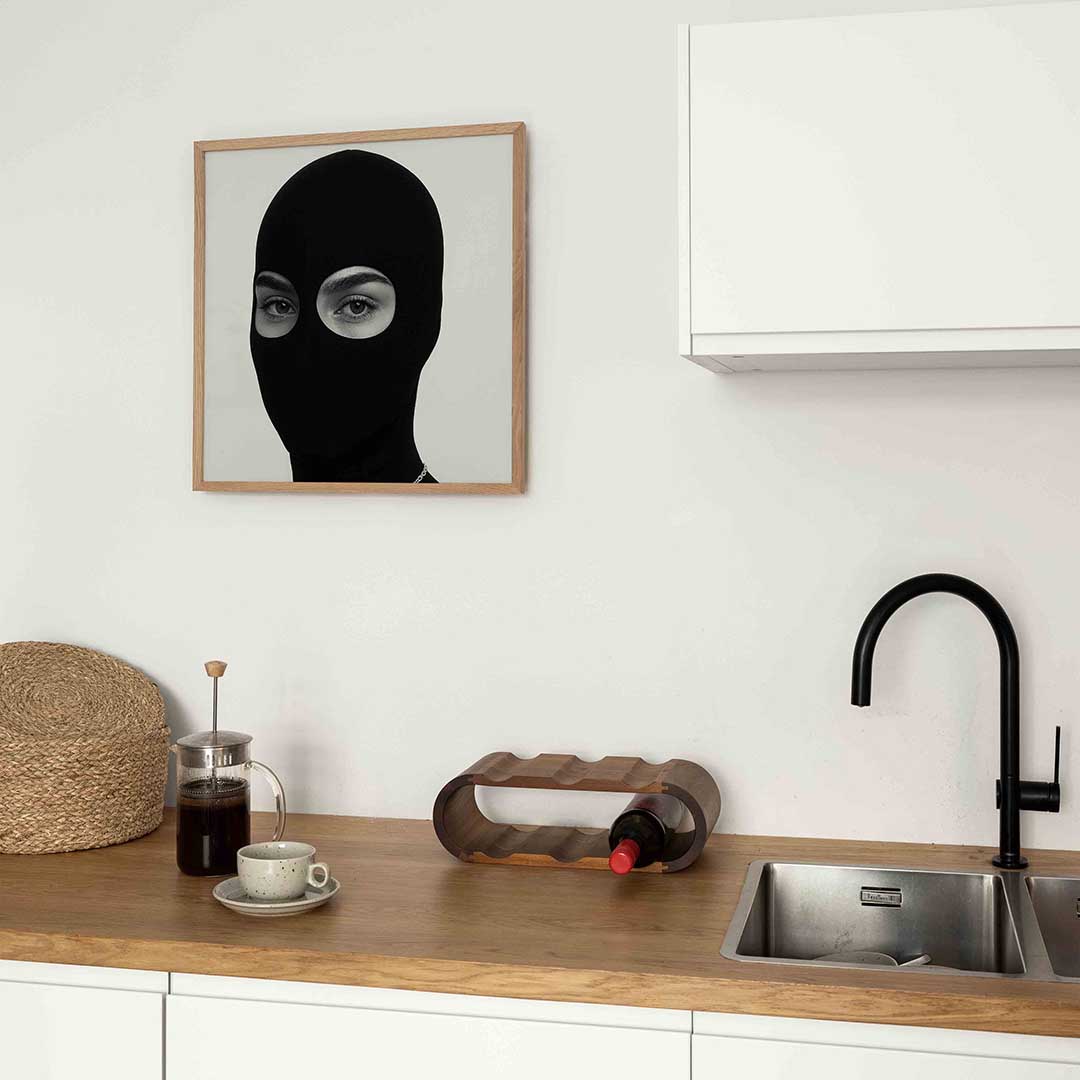 Gezicht met masker Poster