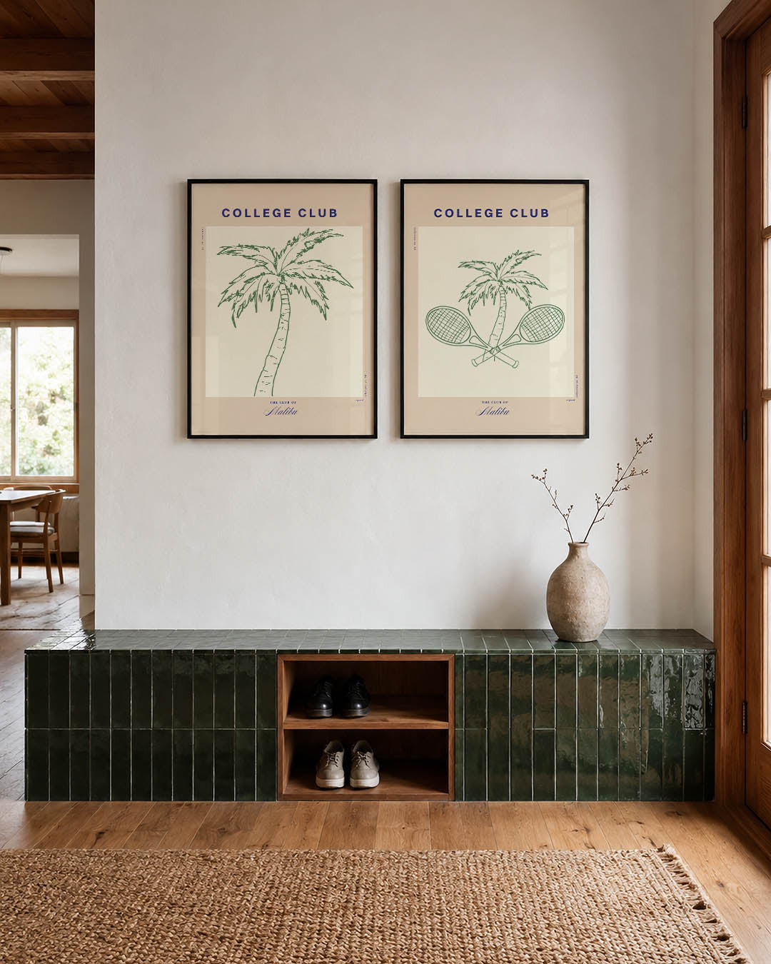 Palm en pastel Posterset