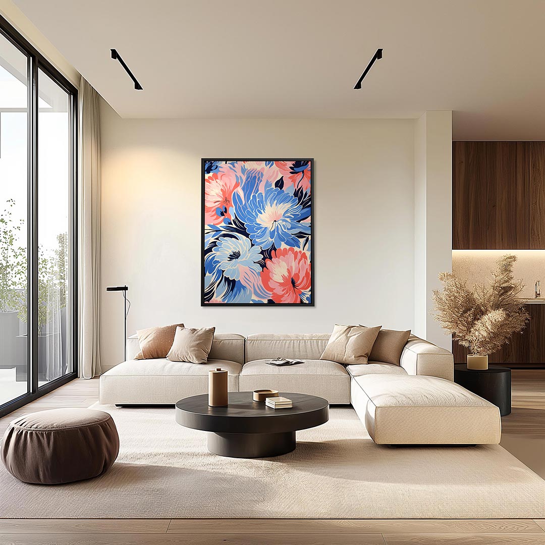 Bloemrijke kleurenpracht Kunstwerk