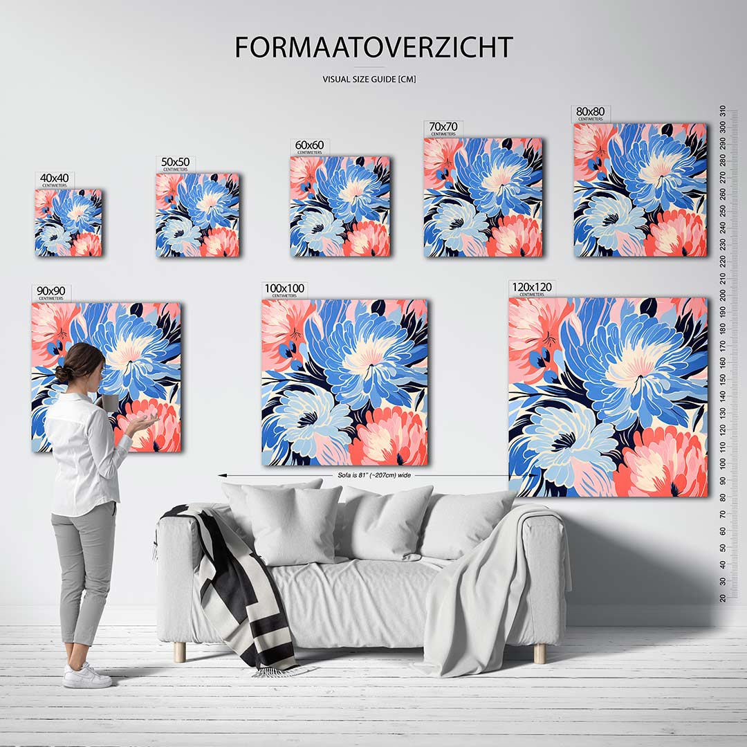 Bloemrijke vormen Kunstwerk