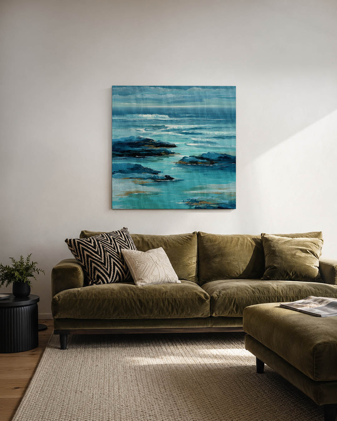 Zeezicht compositie Kunstwerk