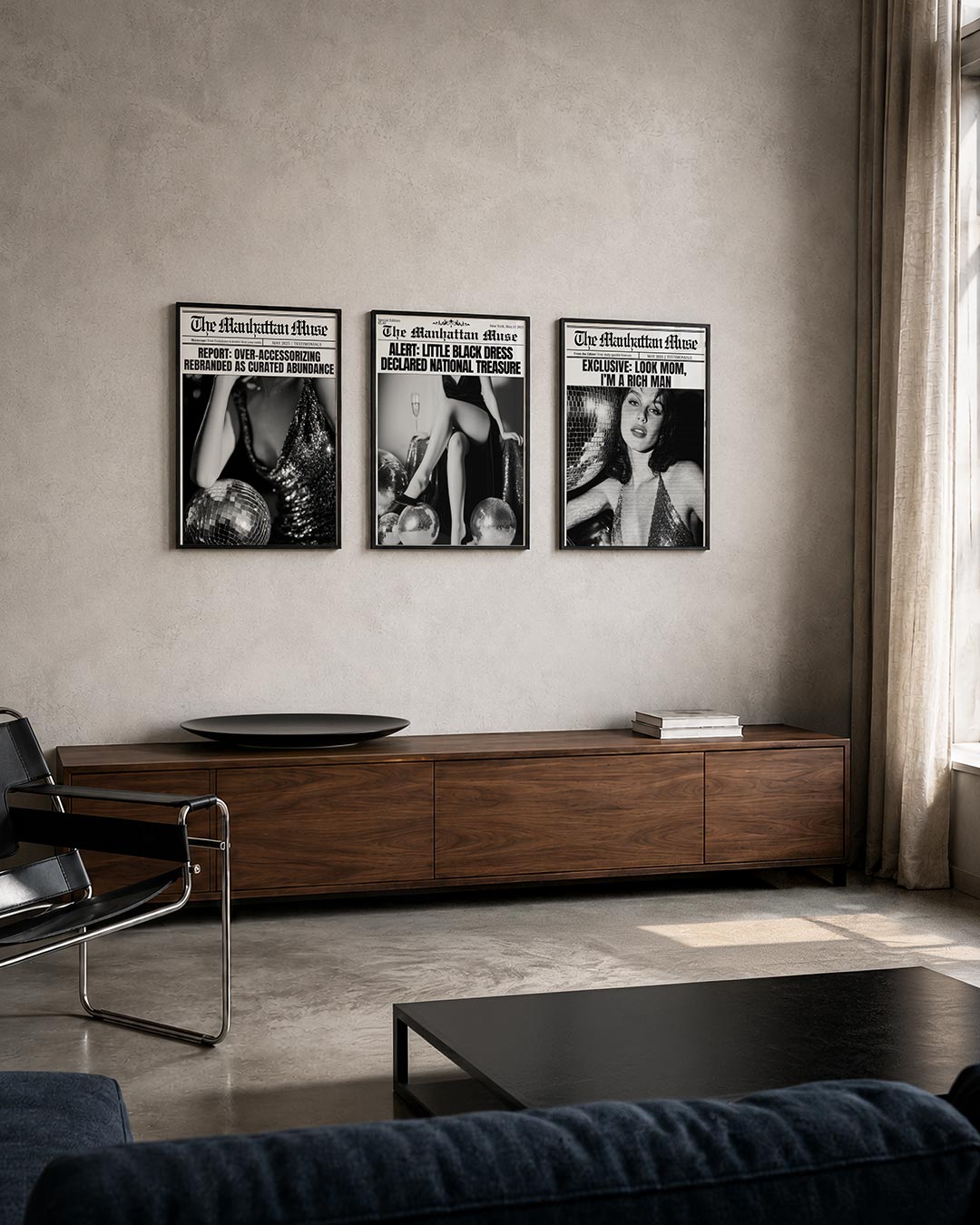Glinsterend contrast Posterset