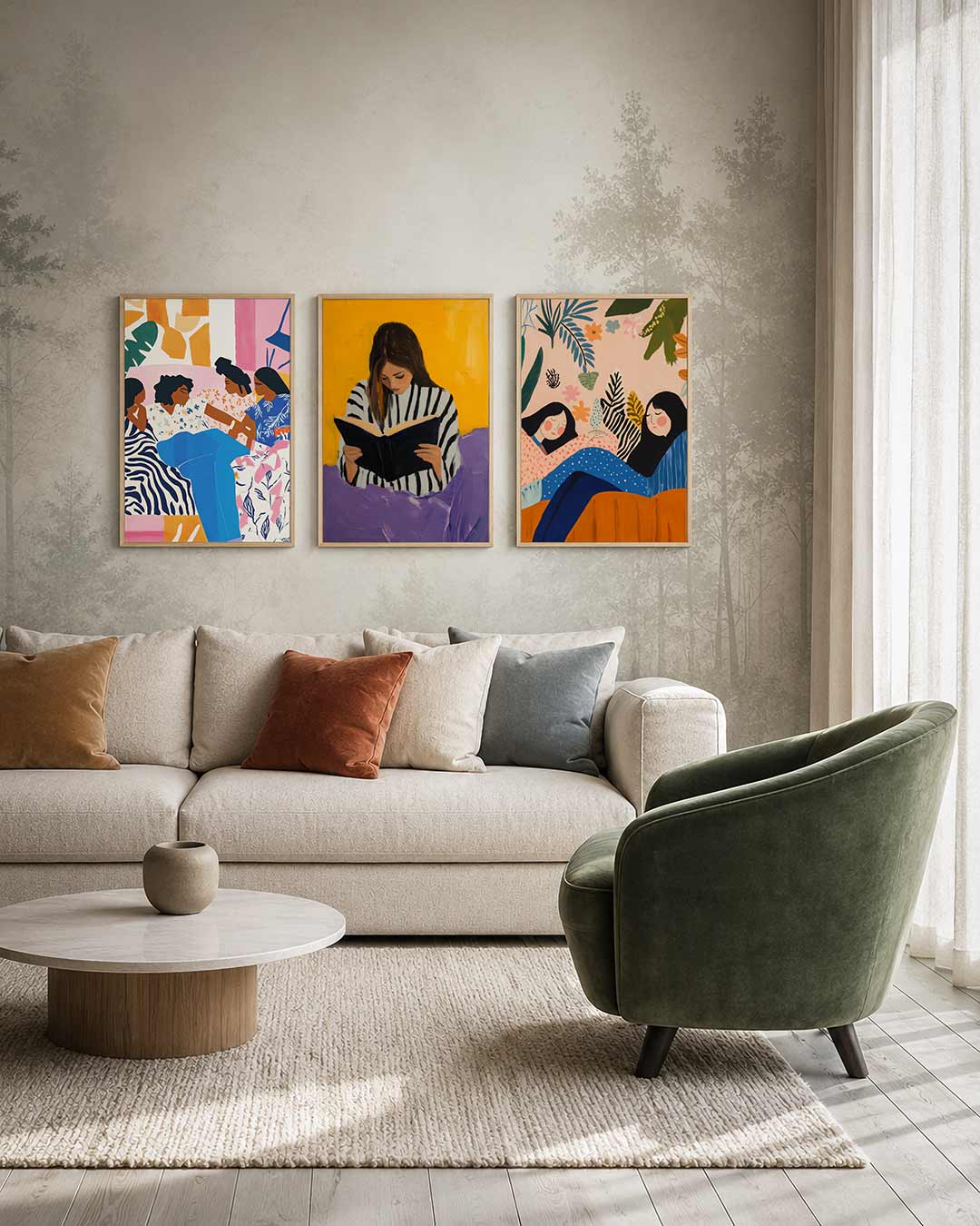 Vorm en kleurenspel Posterset