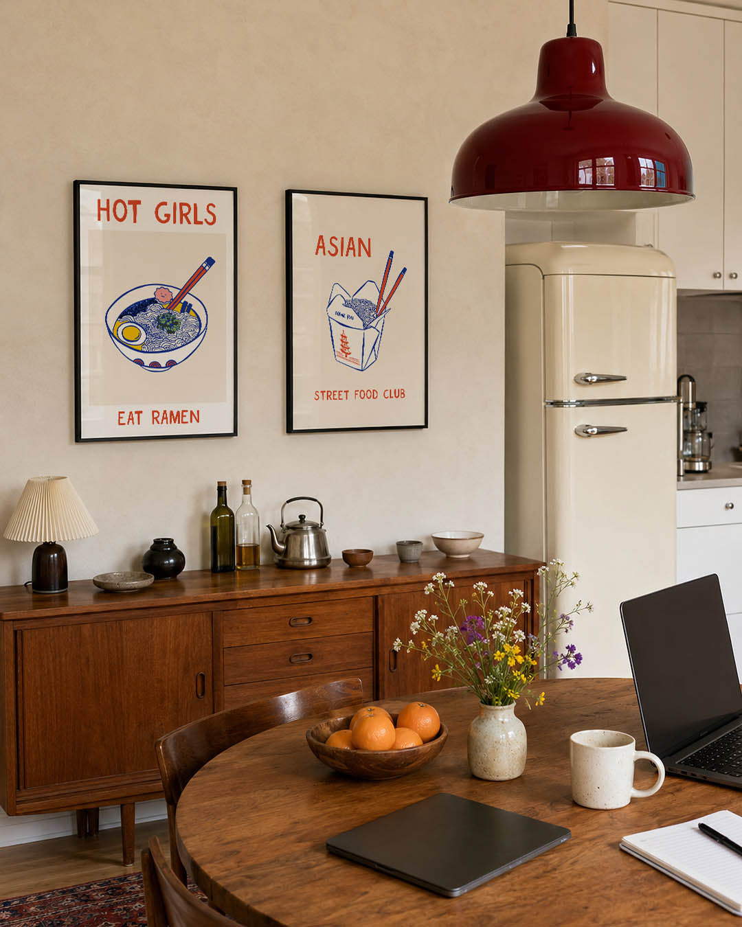 Kleurrijke ramen illustratie Posterset