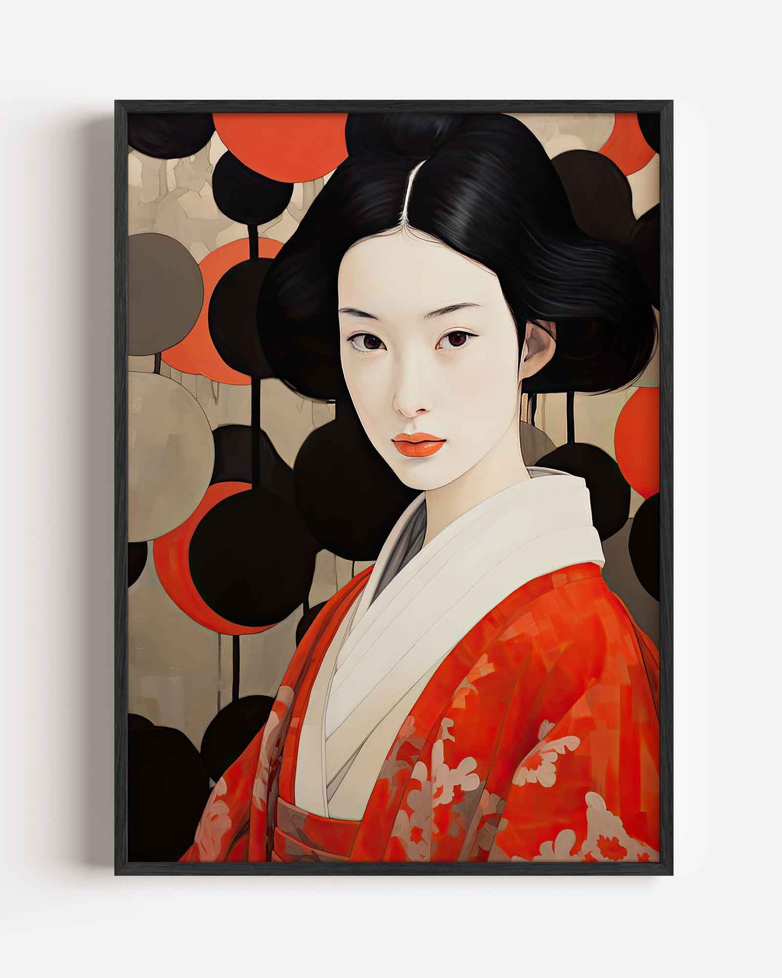 Vrouw in kimono Poster