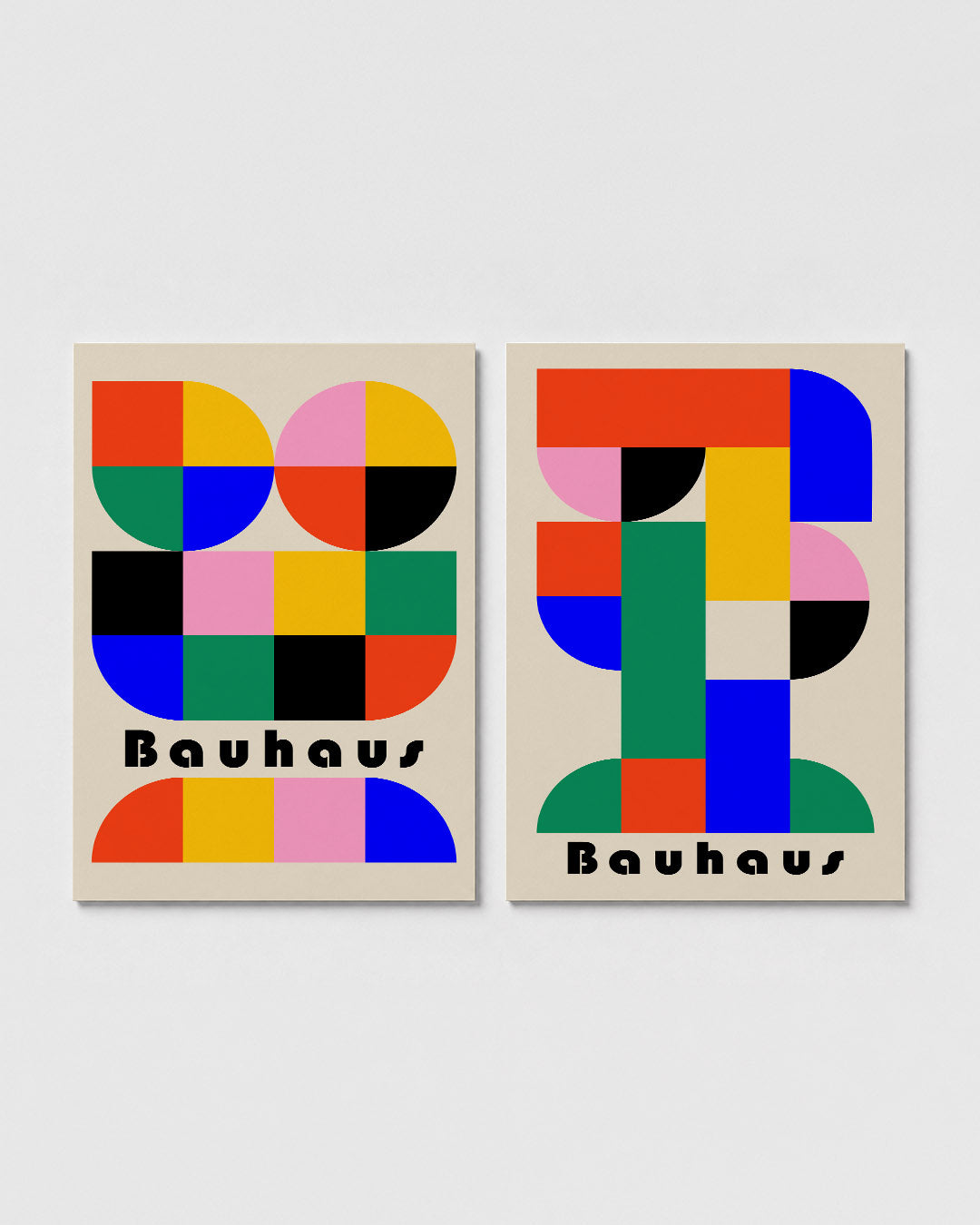 Kleurrijke vormen Posterset