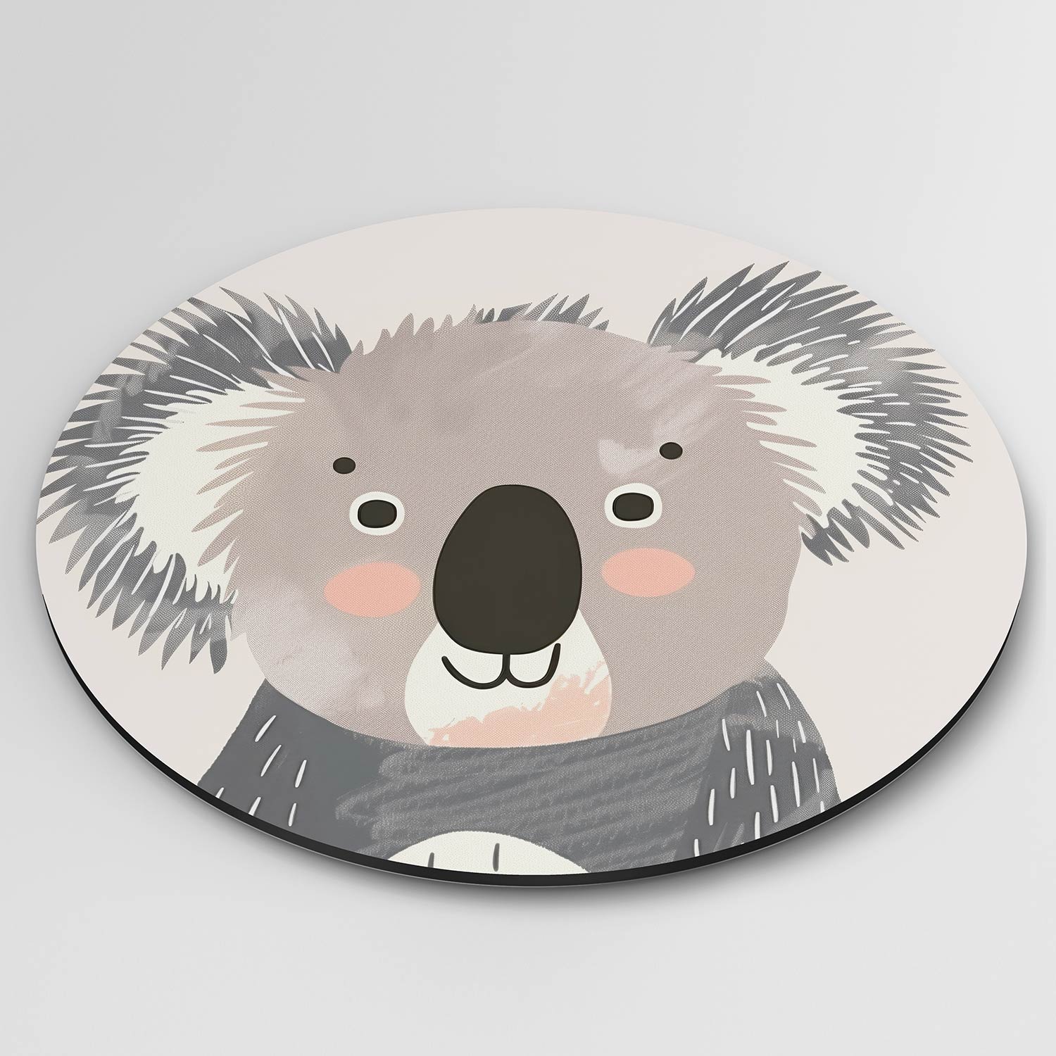 Koala portret Muurcirkel