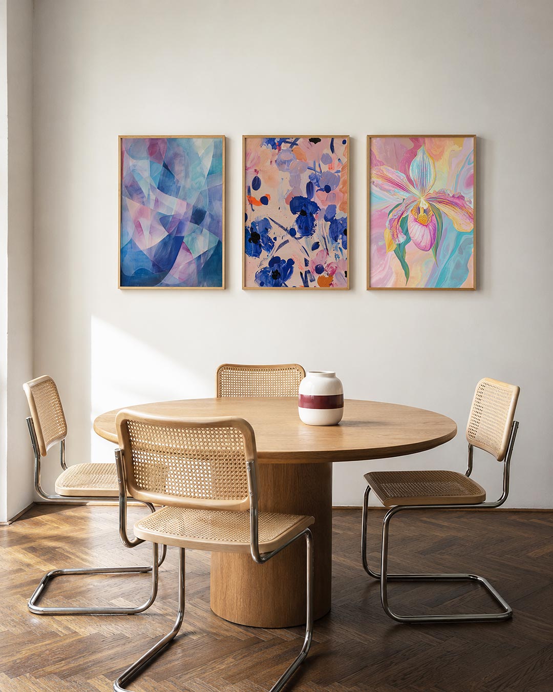 Kleurige vormen Posterset