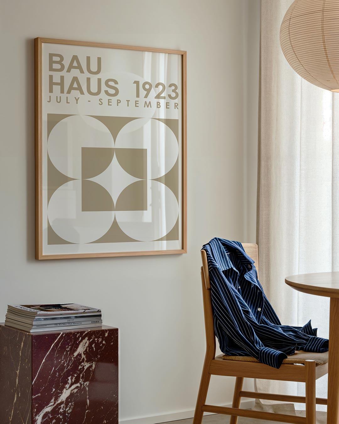 Geometrisch lijnenspel Poster