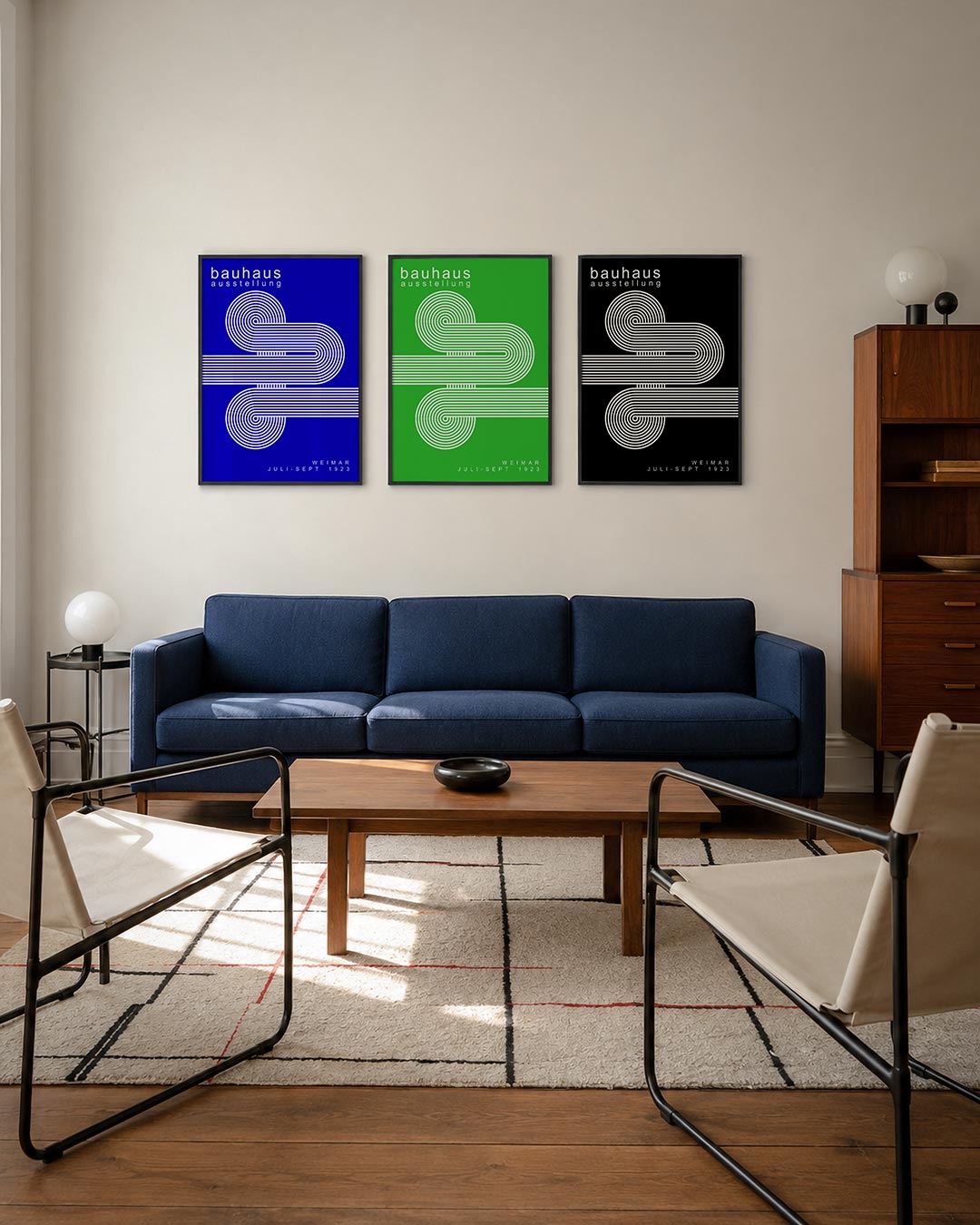 Lijnen en cirkelvormen Posterset