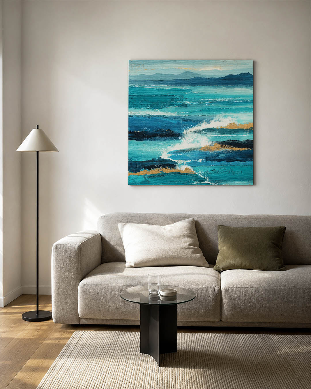 Dynamische zeegezichten Kunstwerk