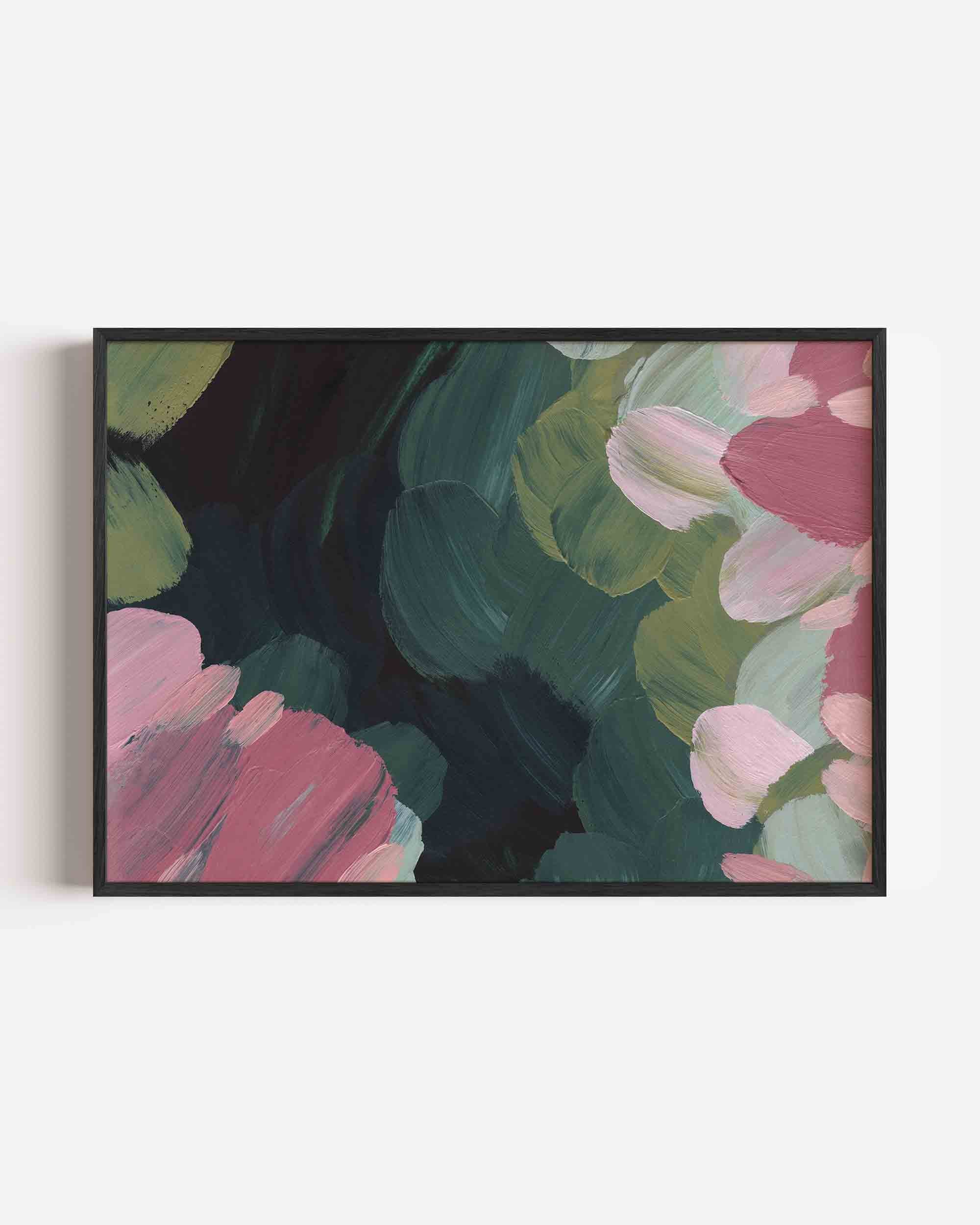 Abstracte bloemen Poster