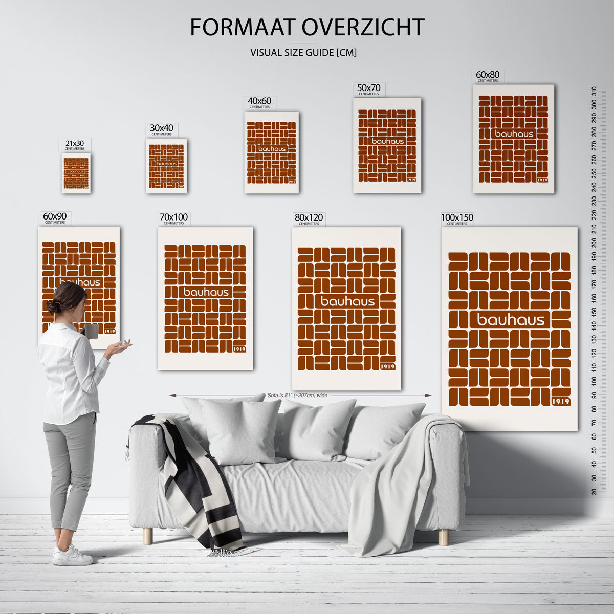 Vormritme en vlakverdeling Poster