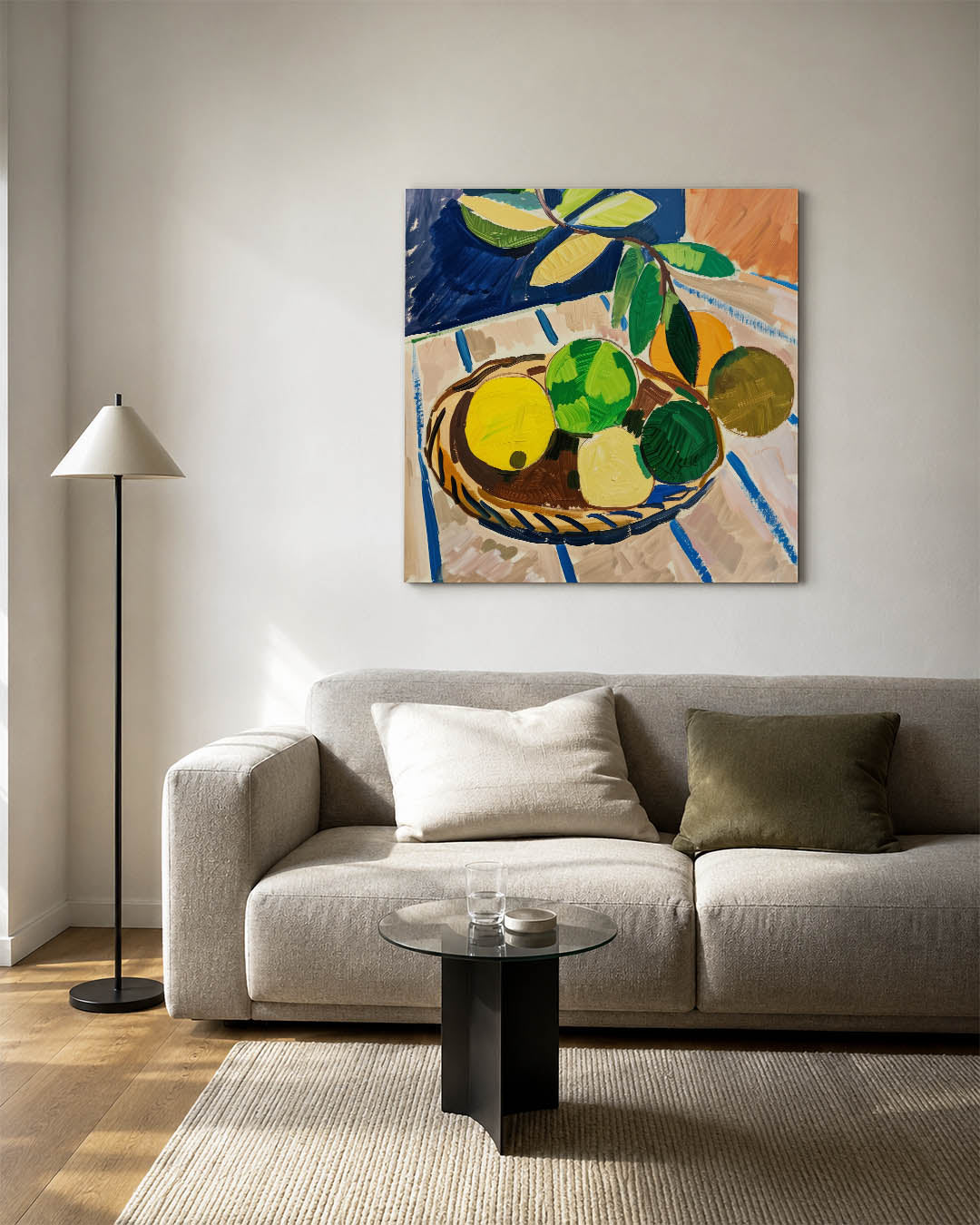 Fruit en bladeren Kunstwerk