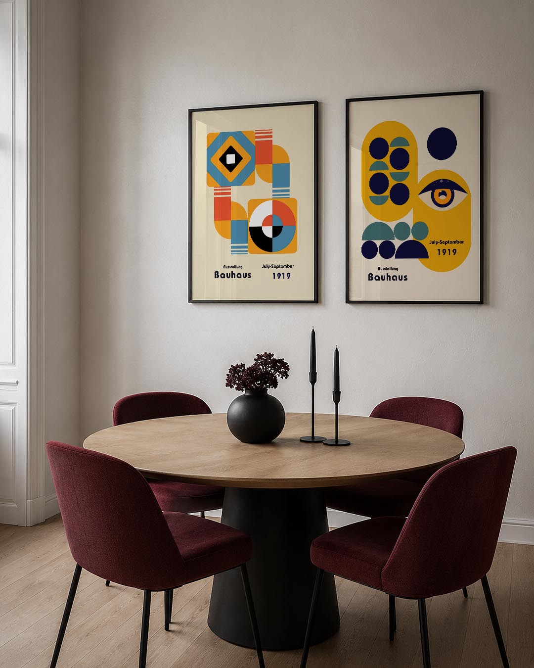 Vorm en kleurenspel Posterset