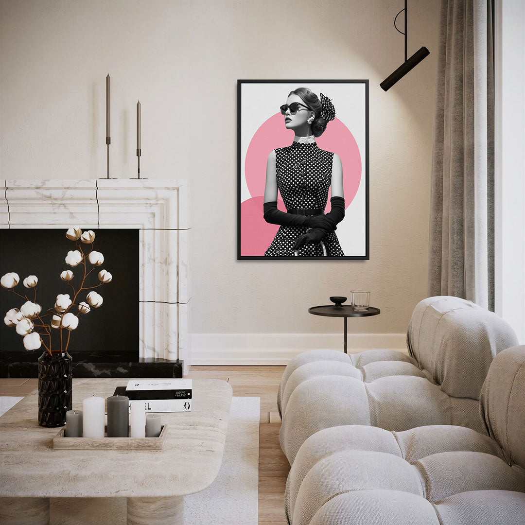 Stijlvolle vrouw Kunstwerk