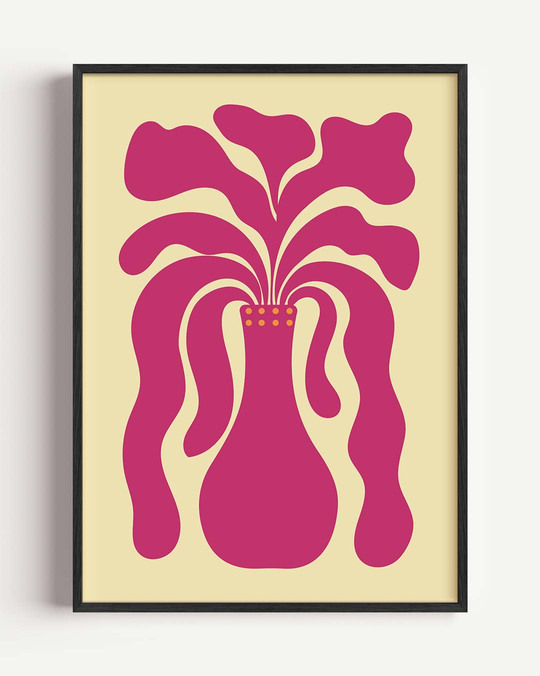 Speelse Vaasvorm Illustratie Poster-WallArtistic