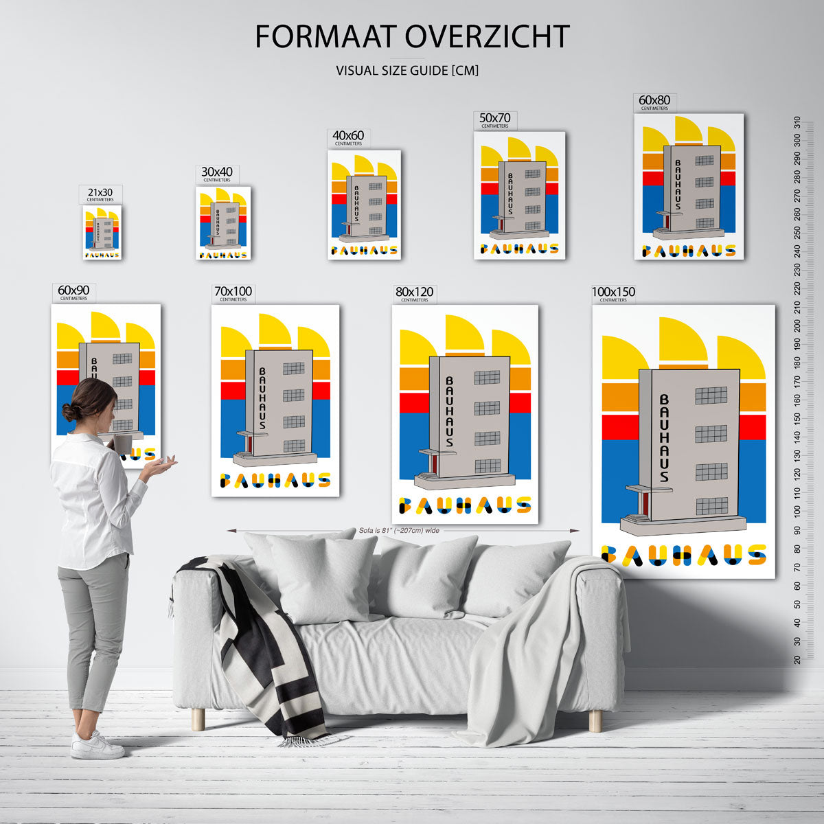 Vormen en vlaken Poster