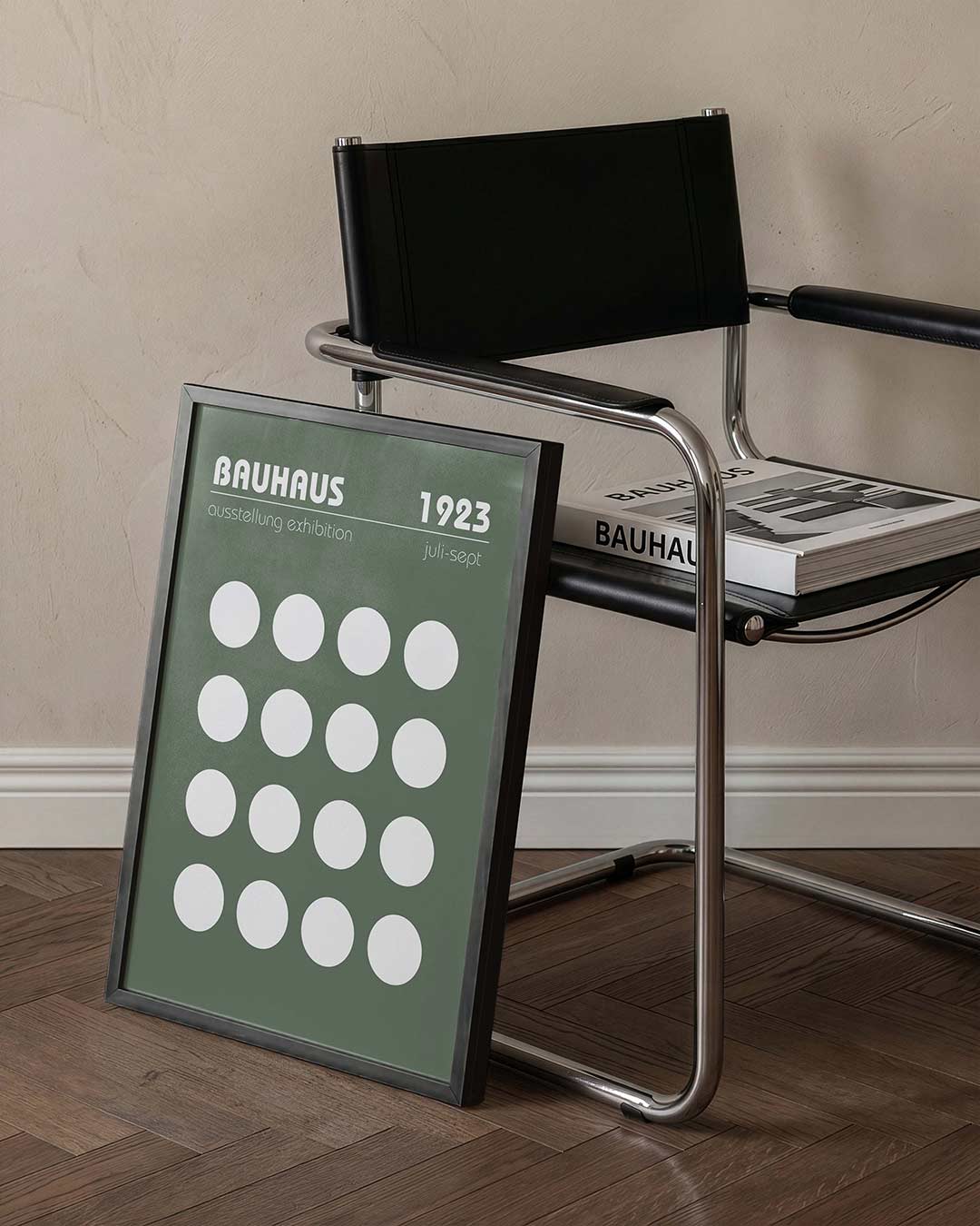 Cirkelpatroon en tekst Poster