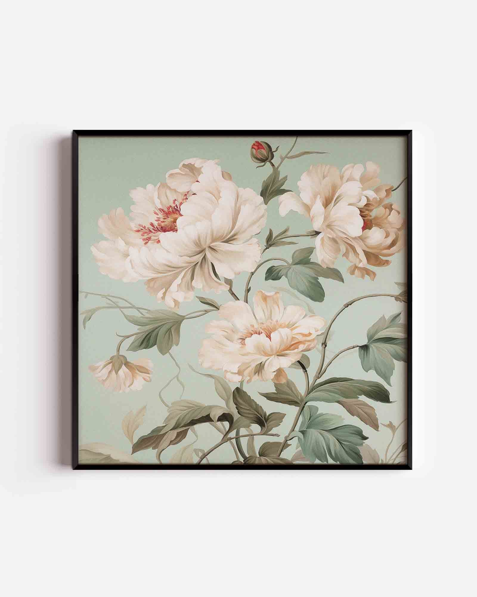 Bloemen en bladeren Poster